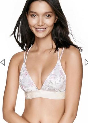 Оксамитовий бралет victoria's secret pink velvet бюстгальтер р.s