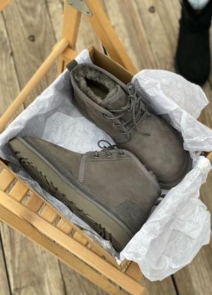 Женские серые угги ugg neumel grey2 фото