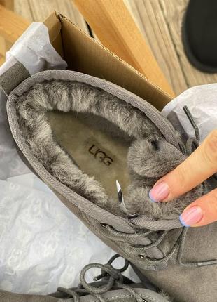 Женские серые угги ugg neumel grey7 фото