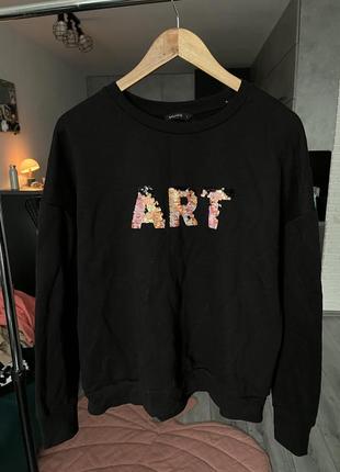 Свитшот art с переливающимися блестками