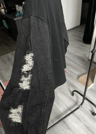 Лонгслив с джинсовыми рукавами от reserved