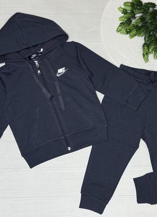 Костюм кэжуал мальчикам на замке nike хлопок. графитовый 5993