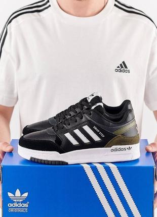 Мужские кроссовки red adidas originals drop step black white khaki