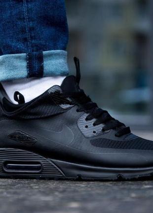 Чоловічі кросівки nike air max 90 black winter