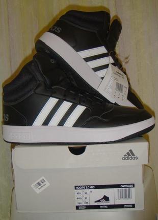 Кроссовки высокие мужск. adidas hoops 3.0 mid,демисезон,на 43-43.5 разм.новые.