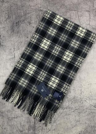 Новий❗️вовняний шарф gant у клітинку