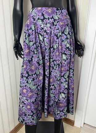 Юбка в цветах laura ashley