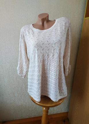 Джемпер ажурний/бавовна 60%