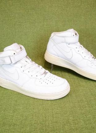 Nike air force 1 07 mid кожаные кроссовки оригинал! р. 43-44 28 см