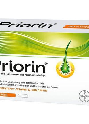 Priorin bayer німеччина 120 капсул препарат від випадіння волосся пріорін