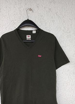 Футболка levis левис левайс мужская хаки