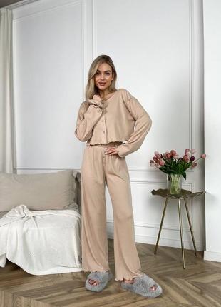 Жіноча піжама рубчик