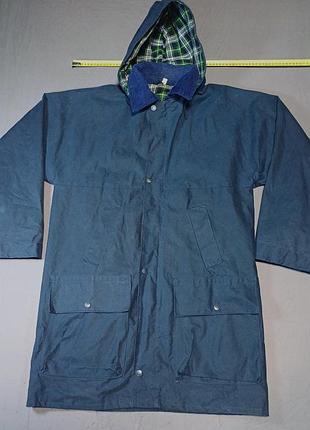 Плечи 50 см 100% waxed cotton темная охотничья вощеная куртка size м