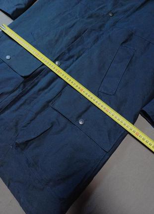 Плечи 50 см 100% waxed cotton темная охотничья вощеная куртка size м 2
