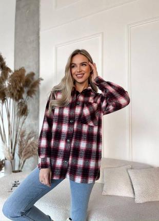 Рубашка женская с накладным карманом