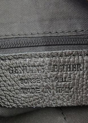 Кожаная сумка трендового винного цвета borse in pelle италия9 фото