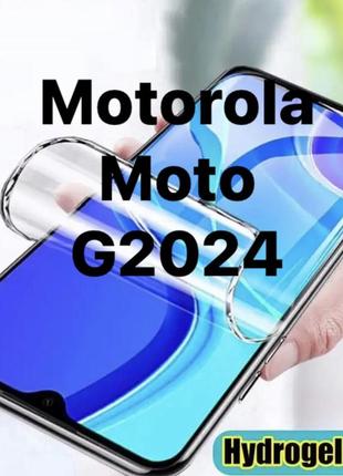 Гидрогелевая защитная пленка для motorola moto g2024. mietubl hydrogel material. стекло, стекло.