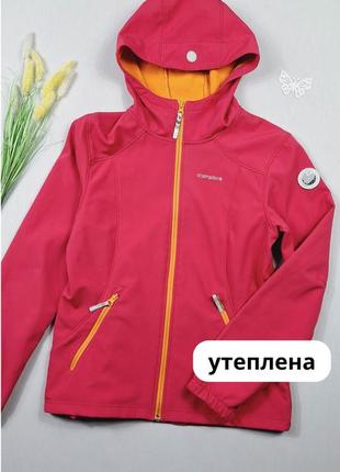 Подростковая демисезонная утепленная куртка 13-14 лет осенняя с капюшоном для девочки детская