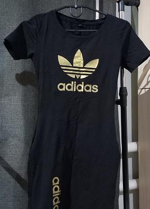 Платье футболка adidas