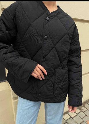 Куртка лайнер курточка из жатой ткани