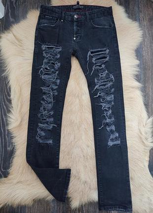 Моднячі рвані джинси philipp plein