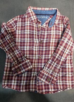 Сорочка байкова фланелева картата в клытинку