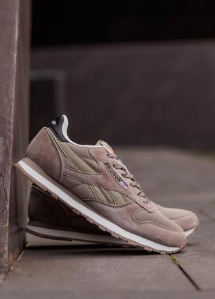 Кросівки reebok classic leather beige white