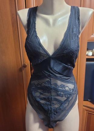 Комбідрез , боді кружевний жіночий на кнопках