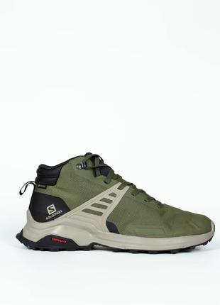 Оригинальные мужские кроссовки высокие треккинговые salomon x raise mid горизонтальноx gore-tex 410958 44.5-28.5 см3 фото