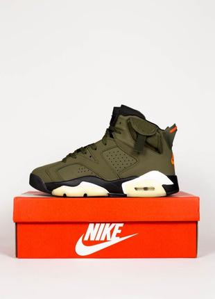 Чоловічі кросівки nike air jordan retro 6 travis scott