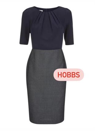 Платье от hobbs из шелка и шерсти