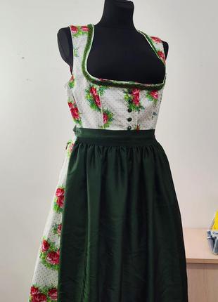 Винтажное баварское платье дырянк xl-xxl
