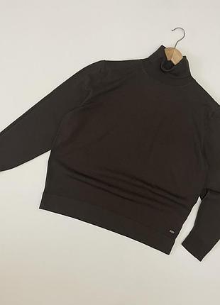 Гольф жіночий 100% вовна шоколадного кольору strellson, розмір xxl