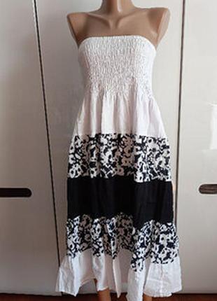 48 50 52 chris line casual юбка сарафан хлопок 100% польша