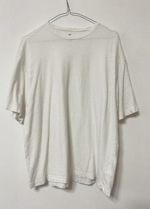 Футболка мужская белая h&m размер l