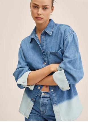 Сорочка джинсова s,m