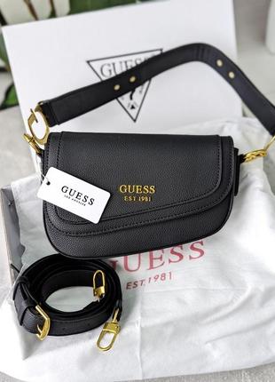Женская сумка guess седло🖤 сумочка гес