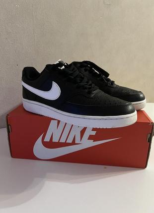 Кроссовки женские nike court vision low черные