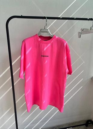 Футболка balenciaga неонова