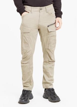 Карго штаны g-star raw rovic zip 3d straight tapered