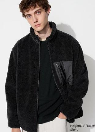 Ветрозащитная флисовая куртка uniqlo, размер хл