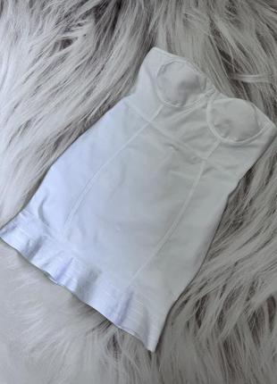 Бандажное белое платье plt 14 l-xl 42