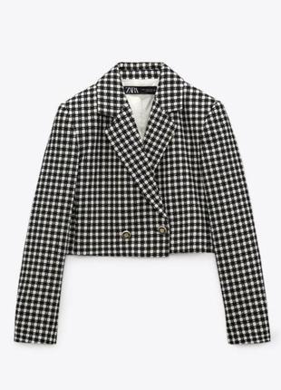 Твидовый пиджак/блейзер zara