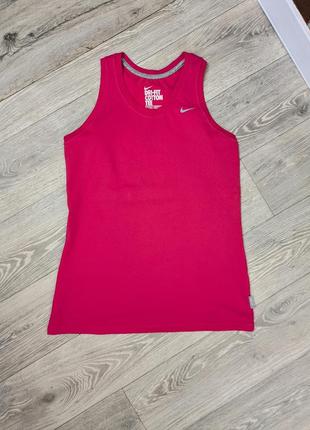 Красная спортивная майка топ танк nike dri-fit оригинал