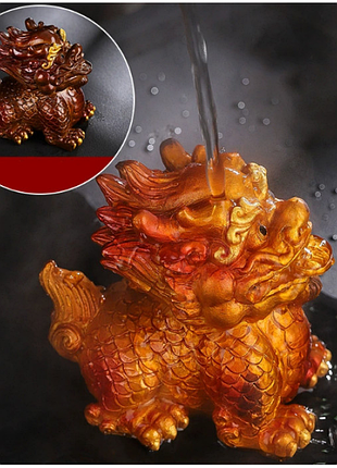 Чайная игрушка коричневый лев
