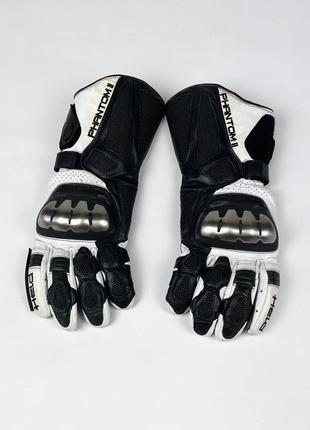 Held phantom 2 racing dept hrd size 9 l оригинал профессиональные моторушки кожаные белые мото варежки