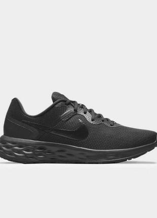 Кросівки чоловічі nike revolution 6 nn dc3728-001 літо текстиль сітка чорні