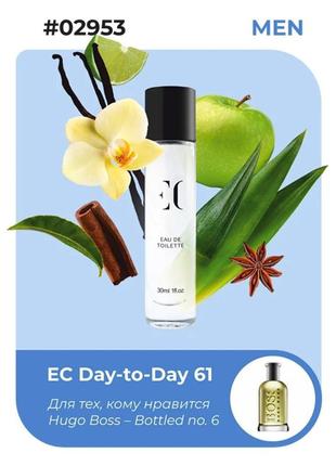Туалетная вода мужская ec day-to-day 61, 30 мл, #02953