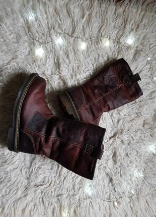 Шикарные кожаные сапоги dr.martens! оригинал1 размер - 41