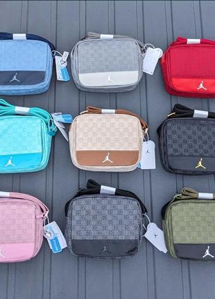 Сумка air jordan monogram crossbody, месенджер джордан, мужская сумка